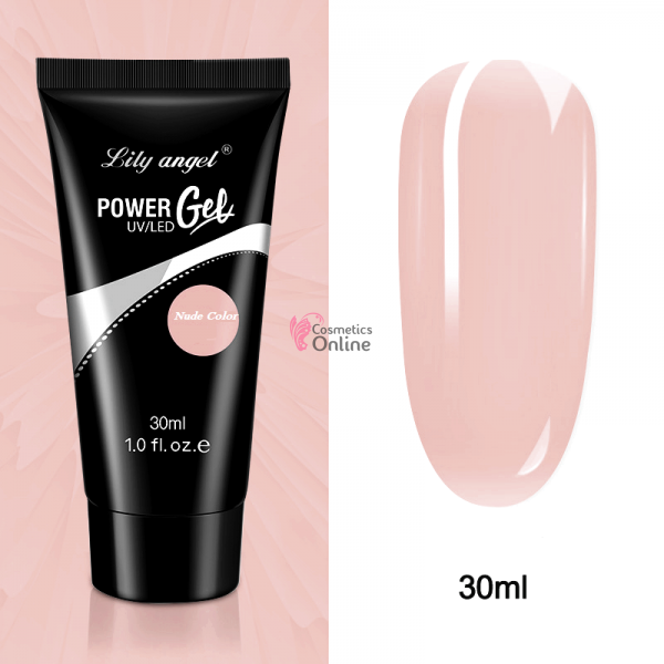 PolyAcril Gel UV/ LED pentru unghii false Lily Angel de 30 ML - 017 Nude Color
